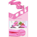 30cm Pink Household Latex Cleaning Gloves for Dish Washing